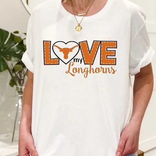 Love My Texas Longhorns Shirt - Fan Gift Set