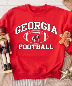 Mens Football Graphic Georgia Bulldogs T-Shirt - NCAA Apparel for Fans