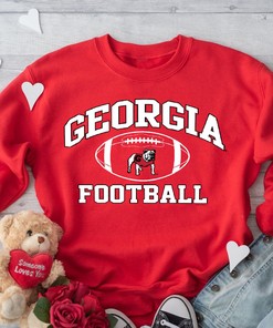 Mens Football Graphic Georgia Bulldogs T-Shirt - NCAA Apparel for Fans