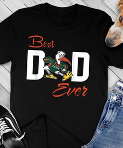Miami Hurricanes Best Dad Ever T-Shirt, Hoodie, Sweatshirt - Vintage Football Fan Gift