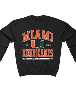 Miami Hurricanes Est 1925 NCAA T-Shirt, Hoodie, Sweatshirt - Vintage Football Crewneck
