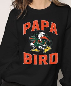 Miami Hurricanes Papa Bird Mascot T-Shirt, Hoodie, Sweatshirt - NCAA 2023 March Madness
