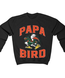 Miami Hurricanes Papa Bird Mascot T-Shirt, Hoodie, Sweatshirt - NCAA 2023 March Madness