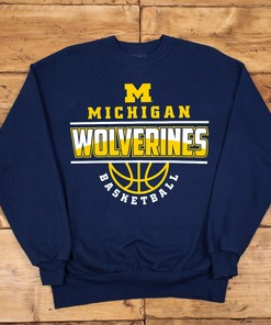 Michigan Wolverines Mascot Wordmark Basketball T-Shirt - Perfect for Fans