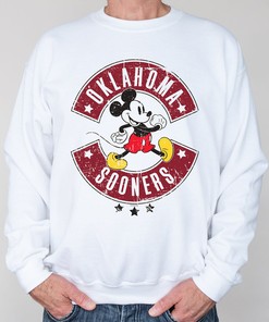 Mickey Mouse Ou Sooner Tee - NCAA Tee for Fans