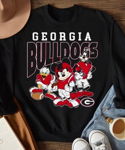 Mickey Mouse and Friends Georgia Bulldogs Tee - NCAA Apparel for Fans