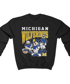 Mickey Mouse and Friends Michigan Wolverines T-Shirt - Perfect for Fans