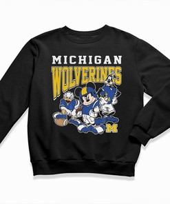 Mickey Mouse and Friends Michigan Wolverines T-Shirt - Perfect for Fans