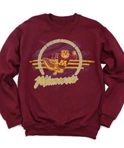 Minnesota Gophers Vintage Crewneck Sweatshirt with Two Fan Gift Options