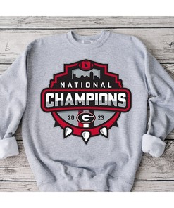 National Champions 2023 Georgia Bulldogs Tee - NCAA Apparel for Fans