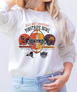 Ncaa Minnesota Golden Gophers Vs Syracuse Orange Bad Boy Mowers Pinstripe Bowl 2022 Fan Gift Hoodie, Sweatshirt