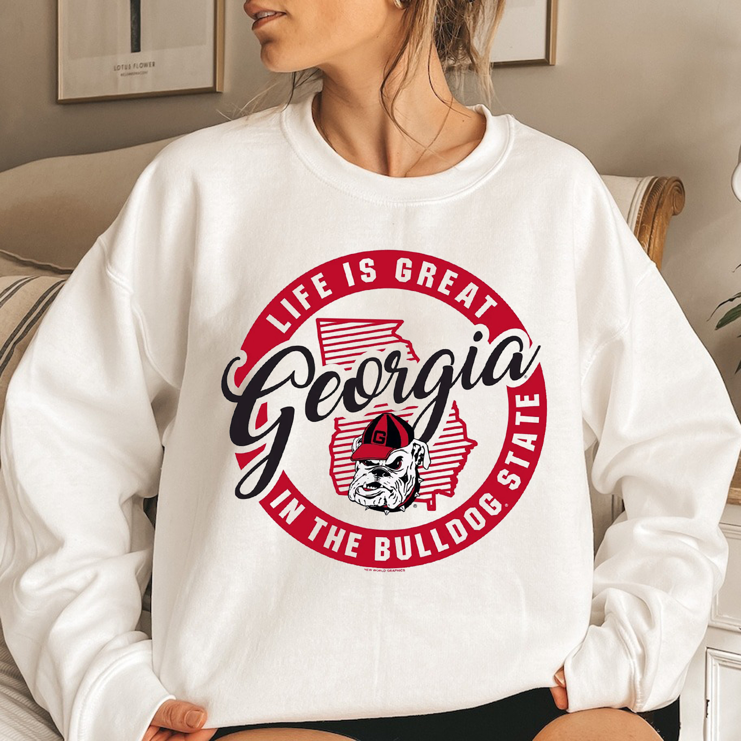 New World Graphics UGA Great State Tee - NCAA Apparel for Fans
