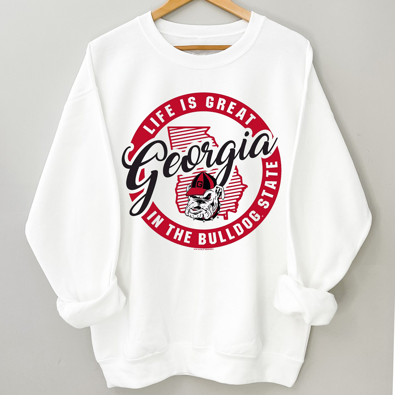 New World Graphics UGA Great State Tee - NCAA Apparel for Fans
