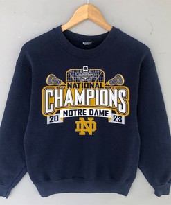 Notre Dame Fighting Irish National Champs Lacrosse 2023 Tee for Fans