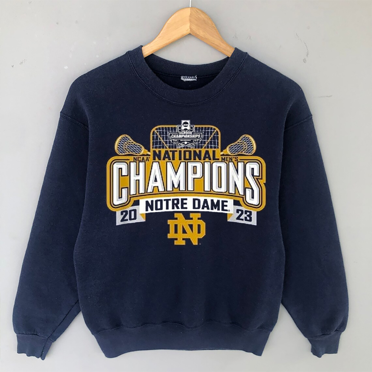 Notre Dame Fighting Irish National Champs Lacrosse 2023 Tee for Fans