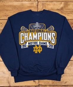 Notre Dame Fighting Irish National Champs Lacrosse 2023 Tee for Fans