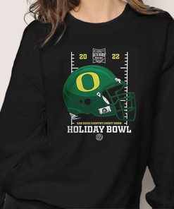 Official Holiday Bowl Shop Oregon Ducks Helmet Tee - NCAA Apparel for Fans