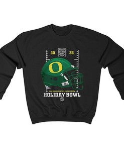 Official Holiday Bowl Shop Oregon Ducks Helmet Tee - NCAA Apparel for Fans