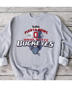 Ohio State Buckeyes 2003 Fiesta Bowl T-Shirt Sweatshirt Crewneck for Fans