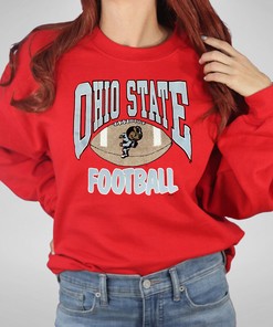 Ohio State Buckeyes Men's Women's Graphic Football Crewneck Sweatshirt for Fans