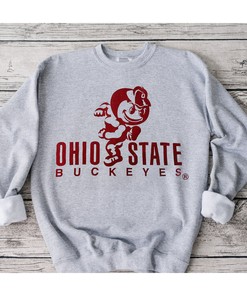 Ohio State Buckeyes Vintage Style Full Size Colors Shirt Sweatshirt Hoodie for Fans