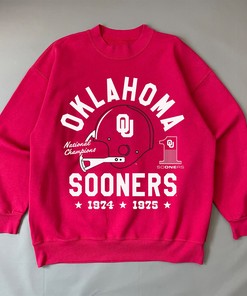 Oklahoma Football 1974 And 1975 Champs T-Shirt - NCAA Tee for Fans