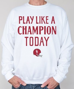 Oklahoma Play Like A Champion Today T-Shirt - NCAA Tee for Fans