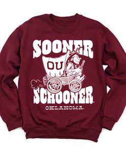 Oklahoma Sooner Schooner Cartoon T-Shirt - NCAA Tee for Fans