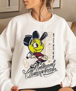 Oklahoma Sooners Women's Softball T-Shirt - 2023 College World Series Champions Home Run Tee for Fans