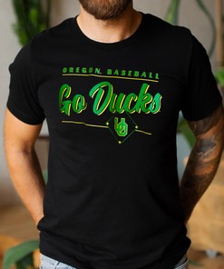 Oregon Baseball Interlock UO Diamond T-Shirt - Go Ducks Fan Tshirt