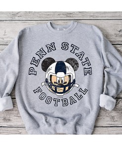 Penn State Disney Mickey Football Tee, Perfect Fan Gift