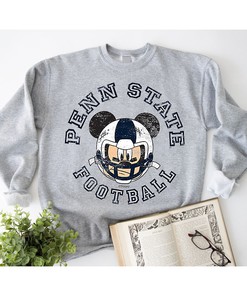 Penn State Disney Mickey Football Tee, Perfect Fan Gift