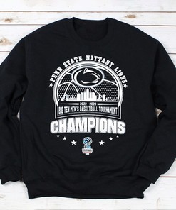 Penn State Nittany Lions 2022-2023 Big Ten Men's Basketball Tournament Champions Tee, Perfect Fan Gift