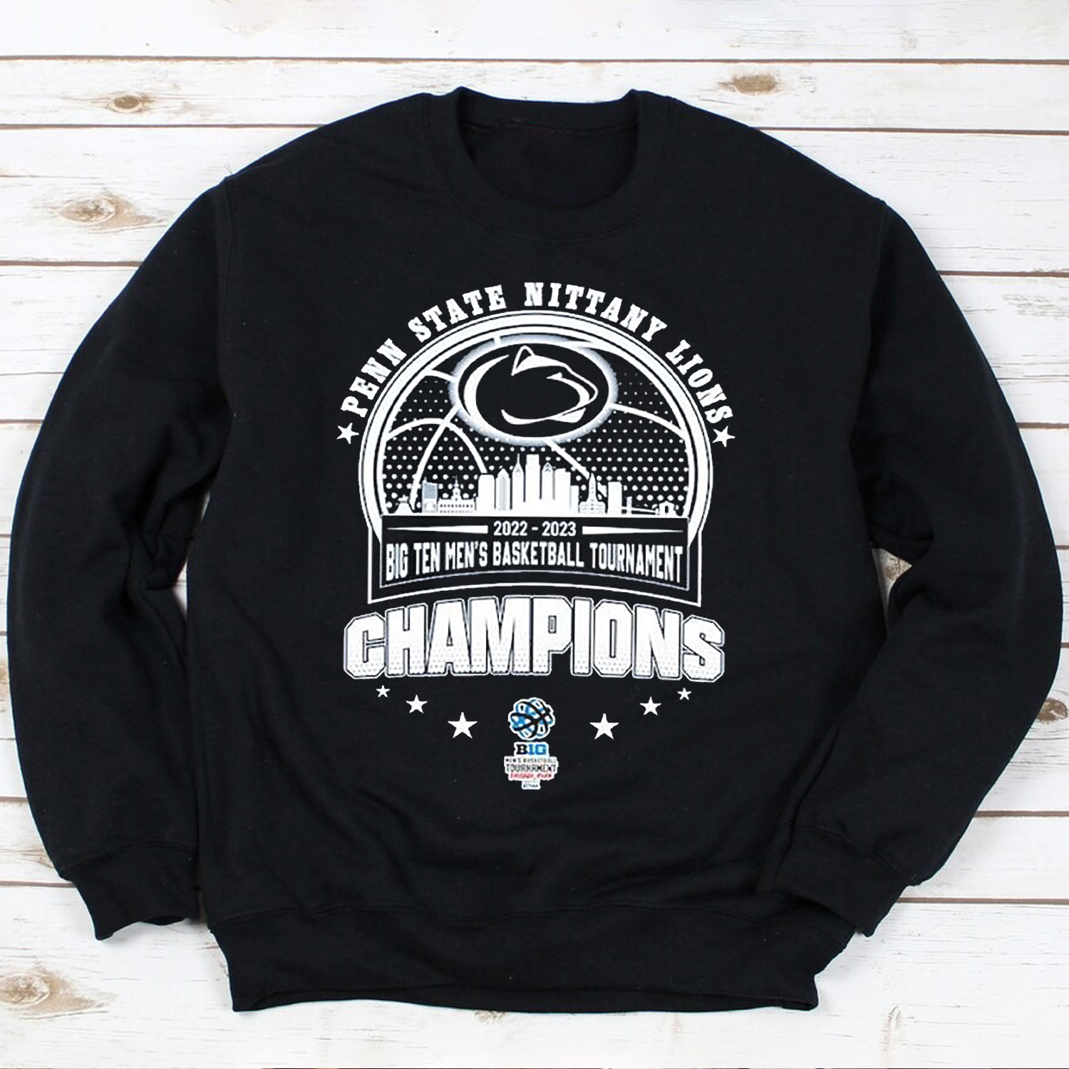 Penn State Nittany Lions 2022-2023 Big Ten Men's Basketball Tournament Champions Tee, Perfect Fan Gift