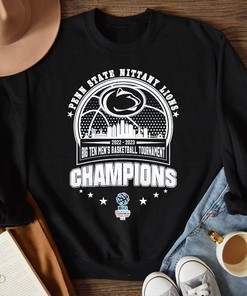 Penn State Nittany Lions 2022-2023 Big Ten Men's Basketball Tournament Champions Tee, Perfect Fan Gift