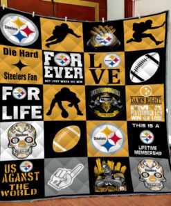 Pittsburgh Steelers Quilt Blanket for Bed