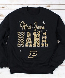Purdue Boilermakers Most Loved Nana Team Alumni Student Fan Gift Tee