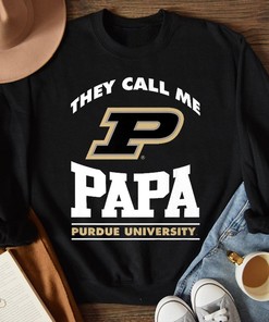 Purdue Boilermakers They Call Me Papa Fan Gift Tee