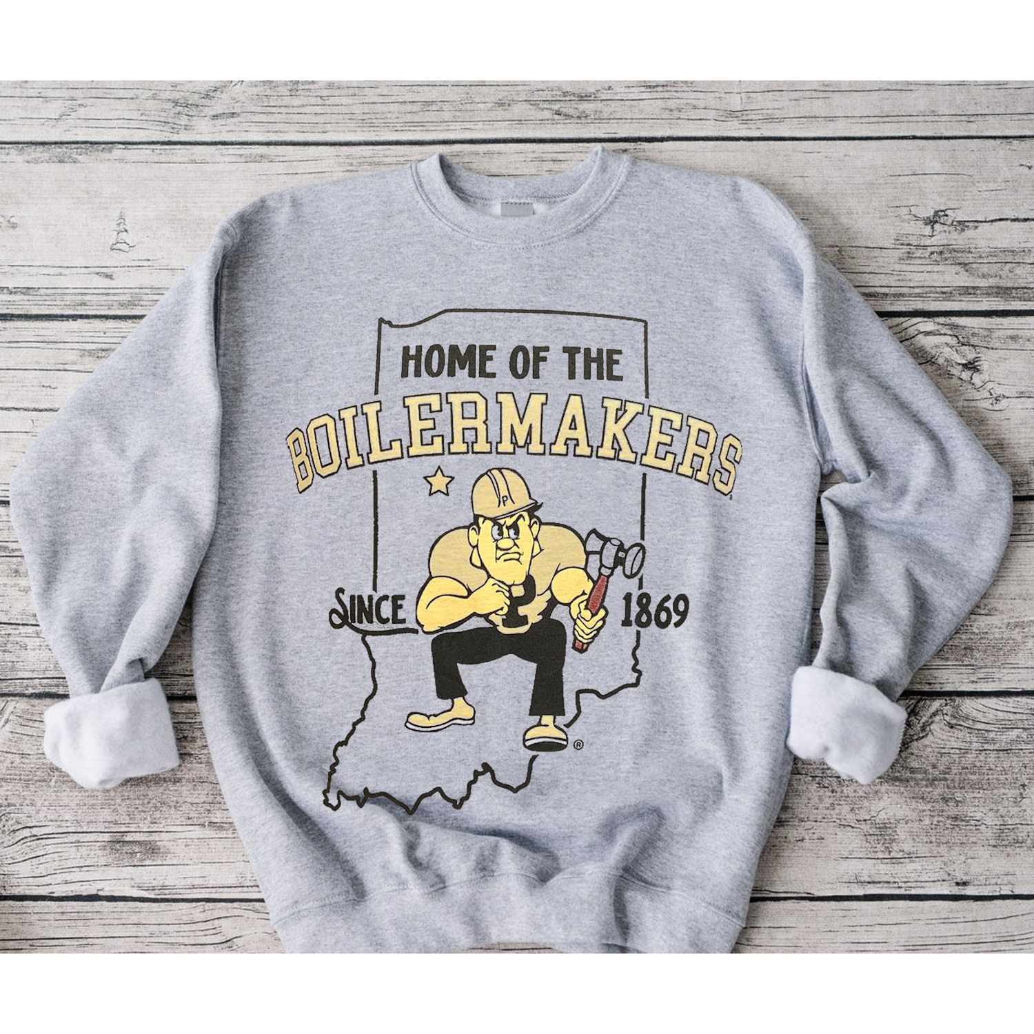 Purdue Pete State Outline T-Shirt with Fan Gift Option