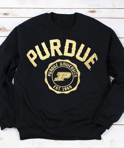 Purdue University Seal Comfort Colors T-Shirt with Fan Gift Option