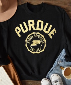 Purdue University Seal Comfort Colors T-Shirt with Fan Gift Option