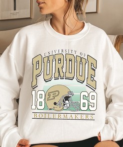 Retro 90s Purdue Crewneck Sweatshirt with Vintage Style Fan Gift Design