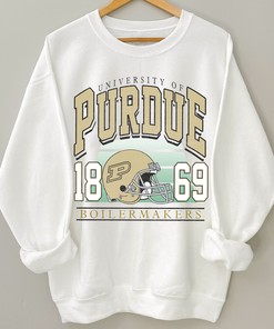 Retro 90s Purdue Crewneck Sweatshirt with Vintage Style Fan Gift Design