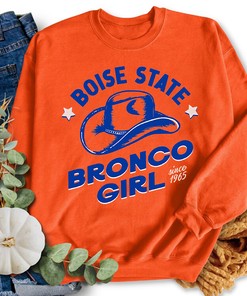 Retro Boise State Bronco Girl Tee, Perfect Fan Gift