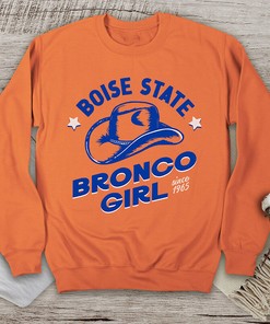 Retro Boise State Bronco Girl Tee, Perfect Fan Gift