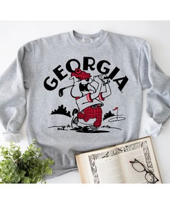 Retro Georgia Bulldogs Golf T-Shirt - NCAA Apparel for Fans