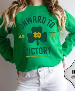 Retro Notre Dame Green Jersey Game Tee