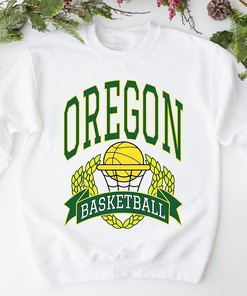 Retro Oregon Basketball Hoodie - Vintage Style College Basketball Sweatshirt