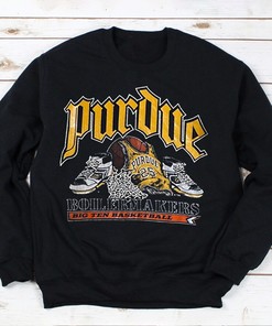 Retro Purdue Boilermakers Basketball Sweatshirt