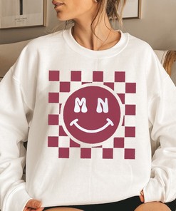 Retro Smiley Minnesota Checkered T-Shirt with Vintage Style